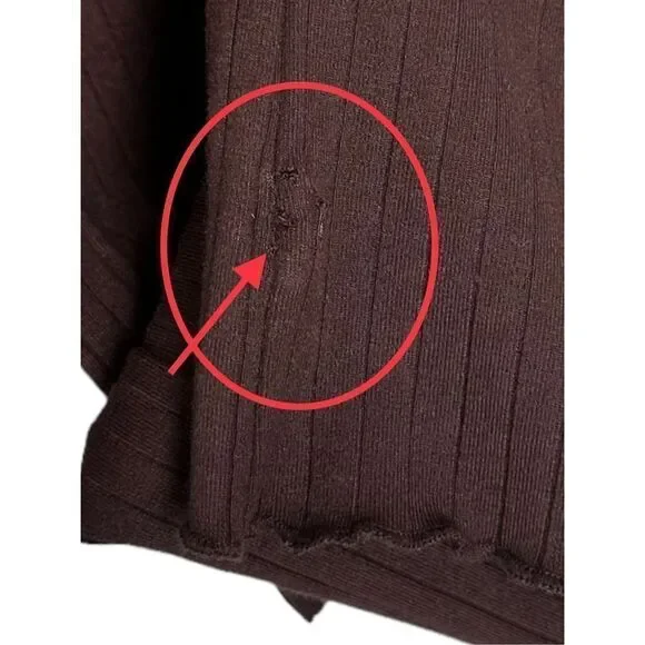 Abound Women's‎ Pull-On High Waist Stretch Ribbed Wide Leg Pants Size Large - Picture 6 of 8